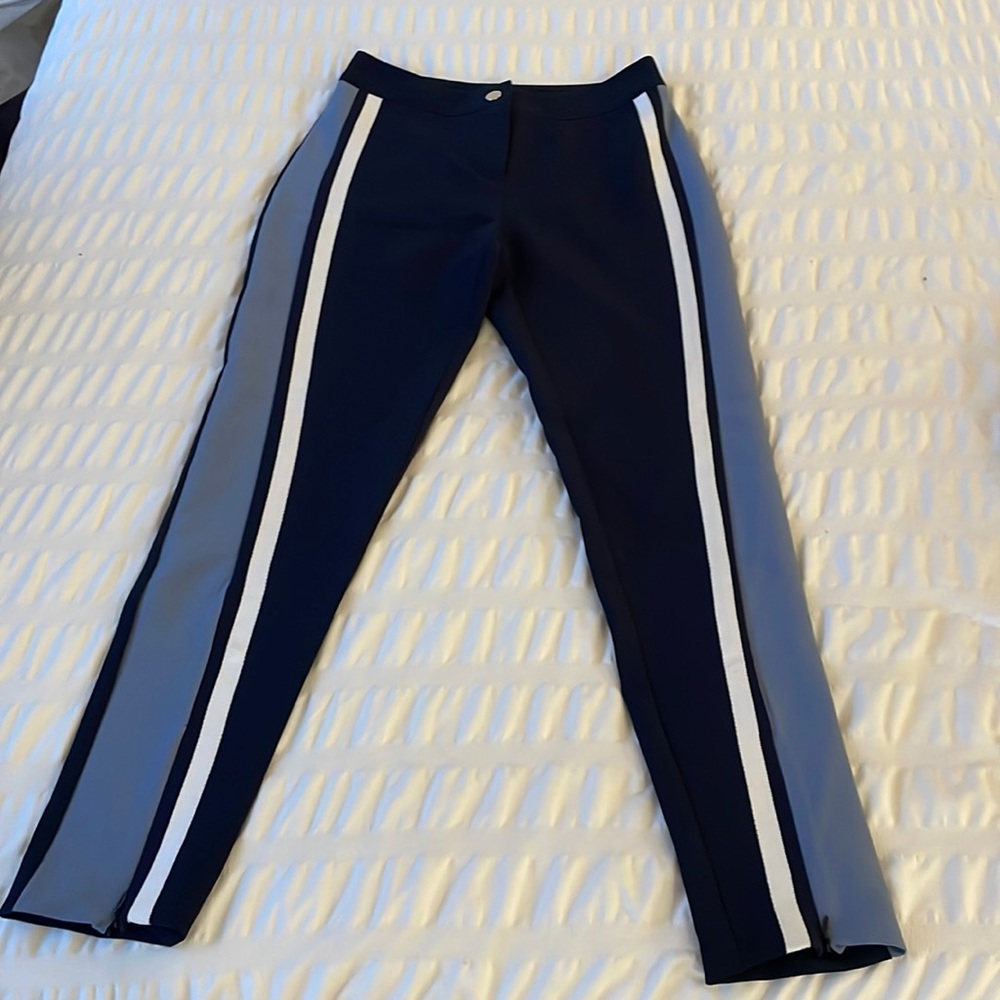 Oo La La Blue White Striped Slacks
